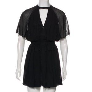 Isabel Marant cinch waist black mini dress XS